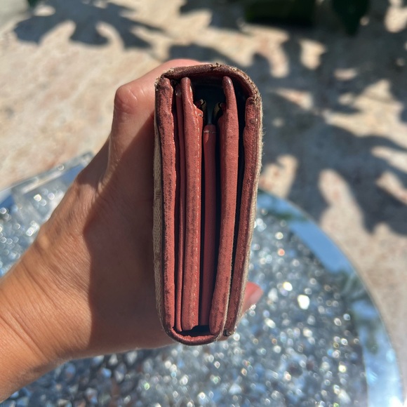 GUCCI LEATHER & DIAMANTE CANVAS WALLET - Picture 8 of 11